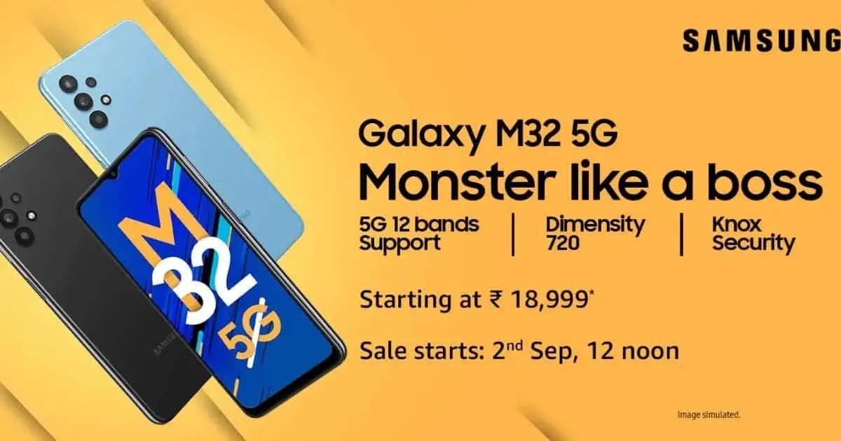 Samsung Galaxy M32 5G Goes Official In India, See Specs & Price