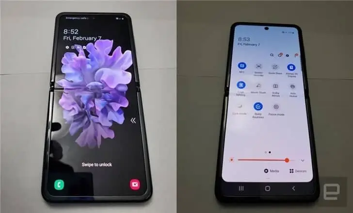 Samsung Galaxy Z Flip new exposure shows obvious creases