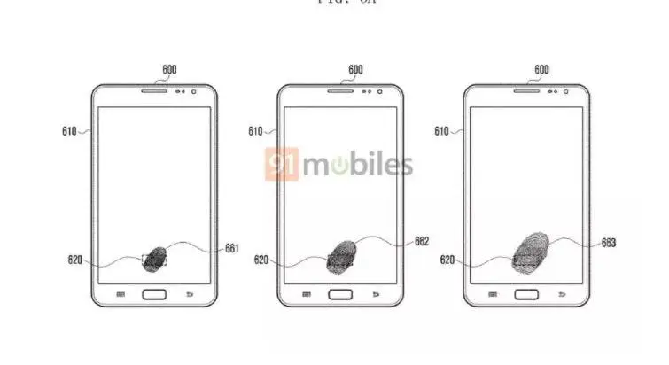 Again, Samsung files patent for under-screen fingerprint sensor