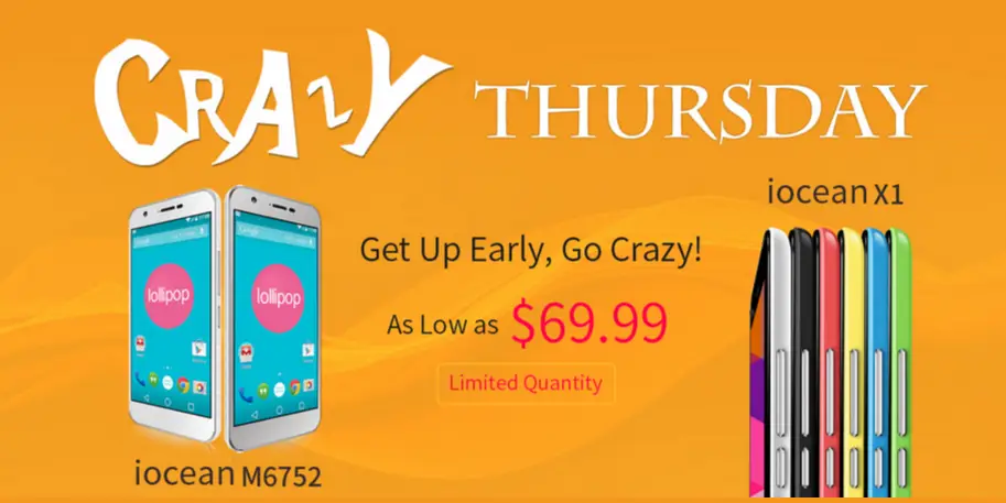 iOcean M6752 only $159.99 in “Crazy Thursday” Sales