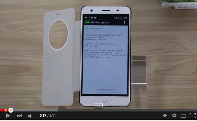 Elephone P7000 OTA rolling out