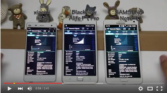 Blackview Alife P1 Pro WIFI signal strength looks good in this video test