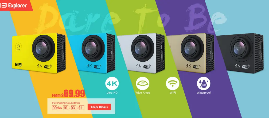 Elephone's 4K action camera goes on sale from $69.99