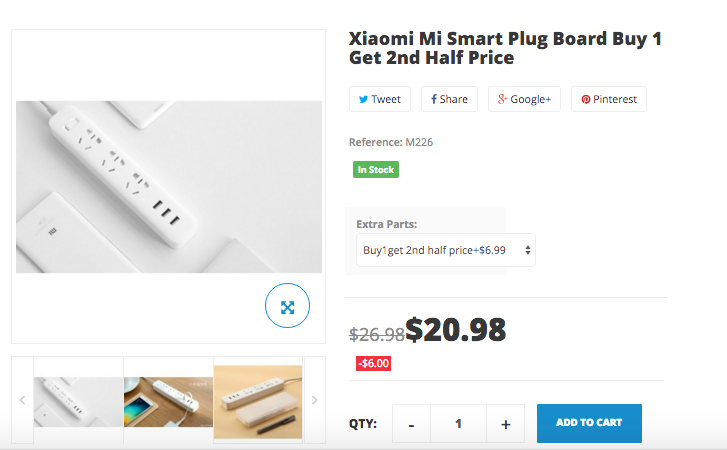 Buy one get one half price on Xiaomi smart bar