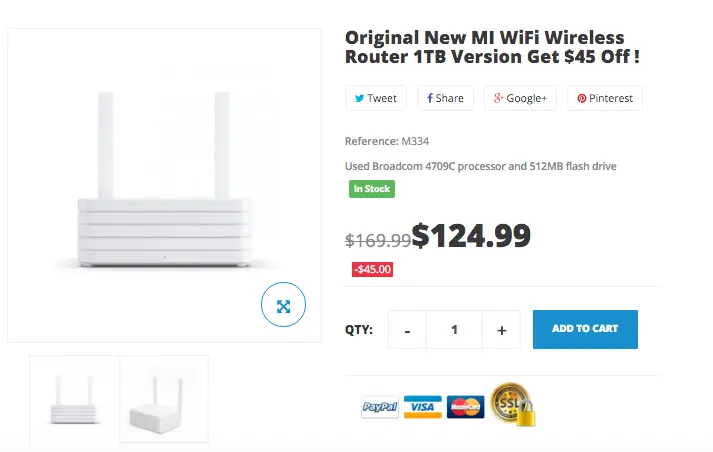 New Xiaomi 1TB router on special today only