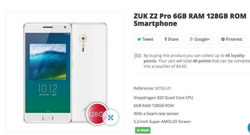 Buy the ZUK Z2 Pro now!