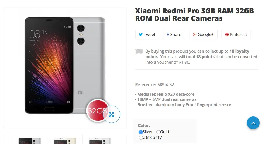 Xiaomi Redmi Pro up on Shop.GizChina.Com now!