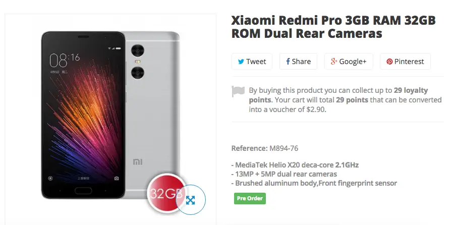 Xiaomi Redmi Pro on sale now for $299.99