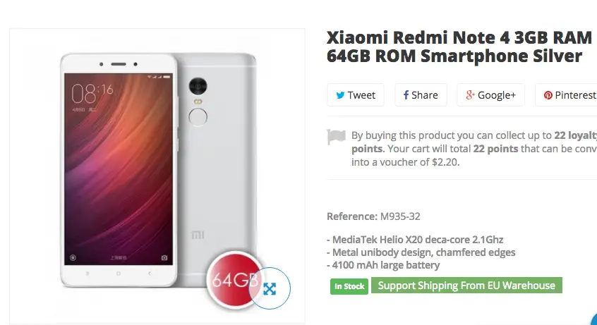 Xiaomi Redmi Note 4 now in stock