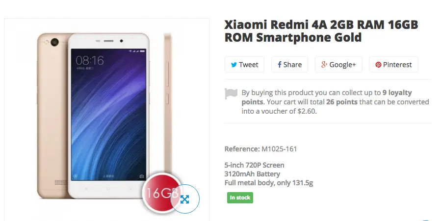 $89.99 for the Xiaomi Redmi 4A! Buy One Today!