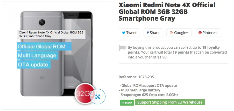 Buy Xiaomi Redmi Note 4X