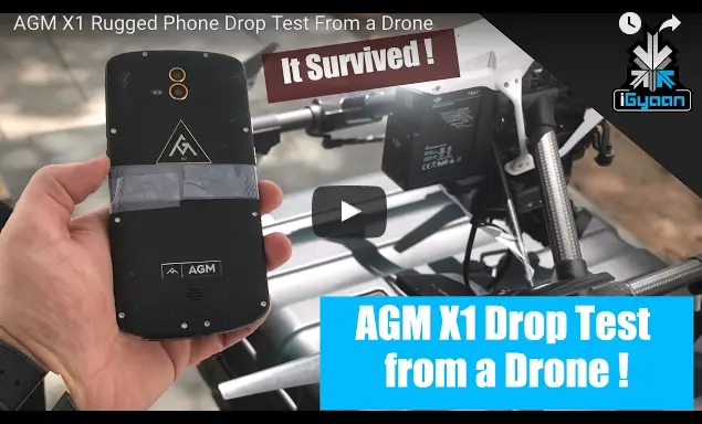 AGM X1 Rugged Phone Dropped From A Drone And Survives
