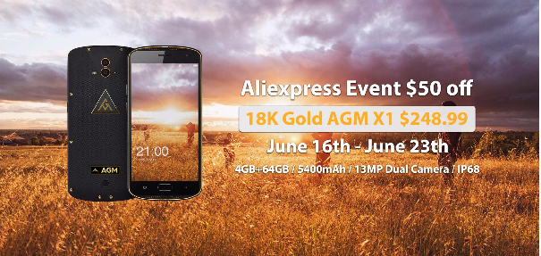 Save $50 on the 18K Gold AGM X1 Rugged Phone