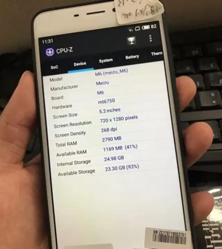 Lackluster Meizu M6 Leaks, Reveals Basic Specs