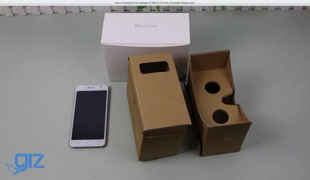Blackview Alife P1 Pro packaging doubles as Google Cardboard