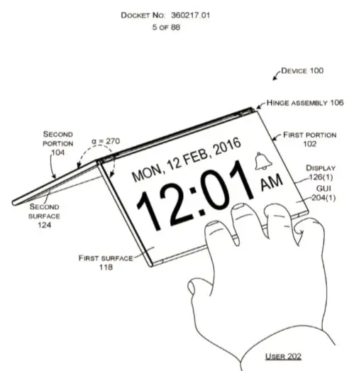 Microsoft's new patent suggests a Surface foldable tablet