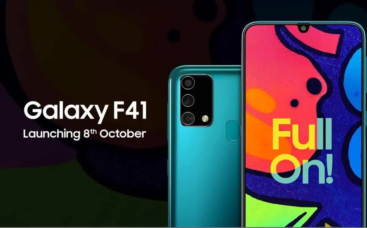 Samsung Galaxy F41 Design Revealed in a Teaser By Samsung