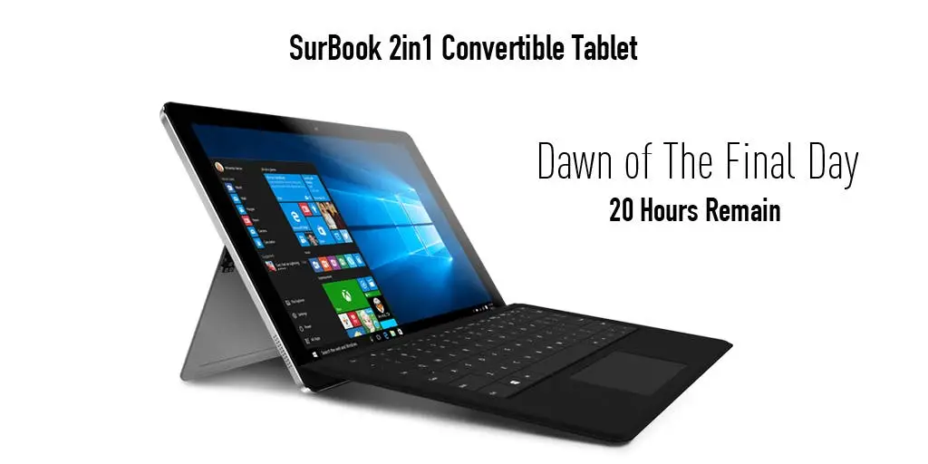 Early bird promo for the Chuwi SurBook is ending soon