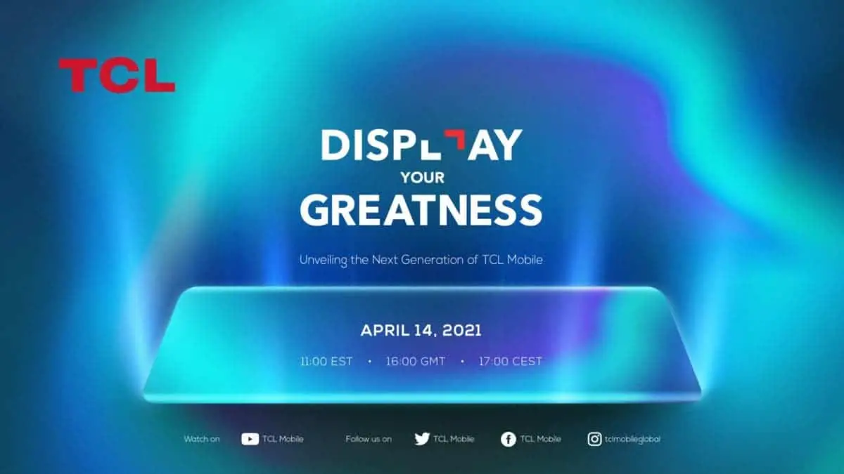 TCL Mobile schedules a global event on April 14