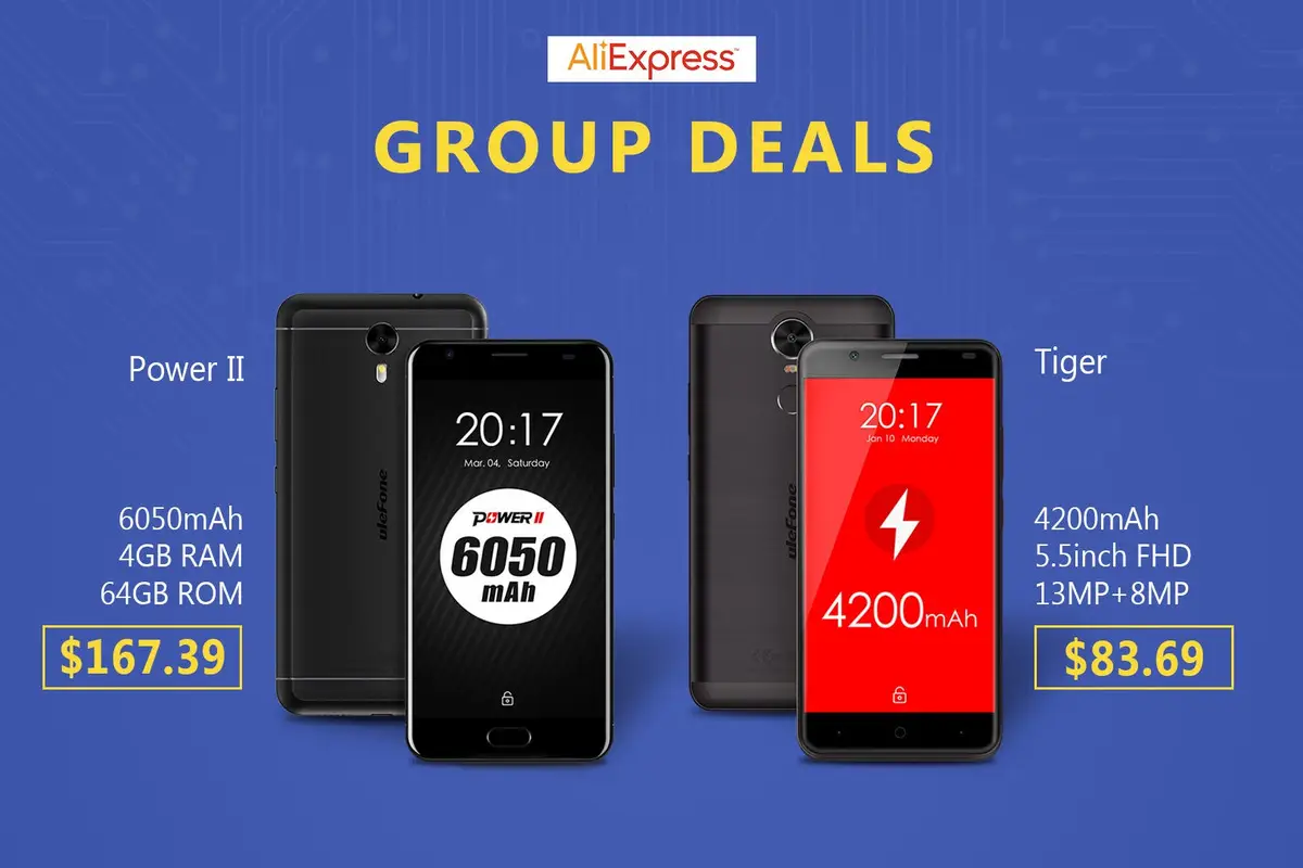 Deal: Ulefone Power 2 and Tiger on Sale for $167 and $83 on Group Deals