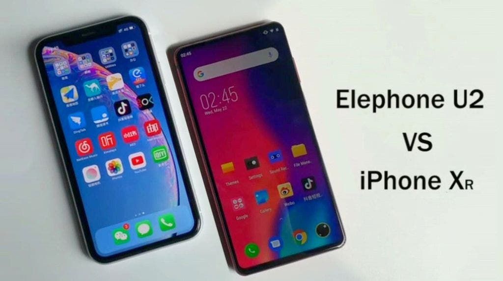 More details about ELEPHONE U2's screen + iPhone XR comparison