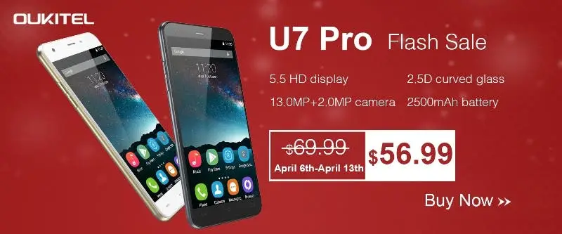 Oukitel U7 Pro - budget friendly 3G phone for 56.99$
