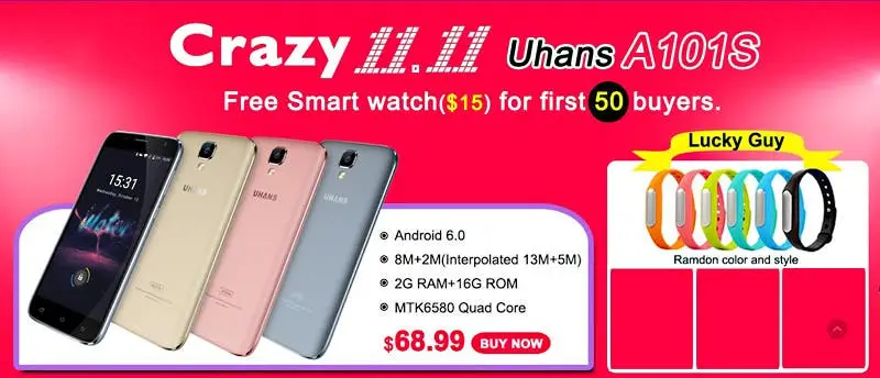 Uhans A101s ready for shipping and Singles Day discounts