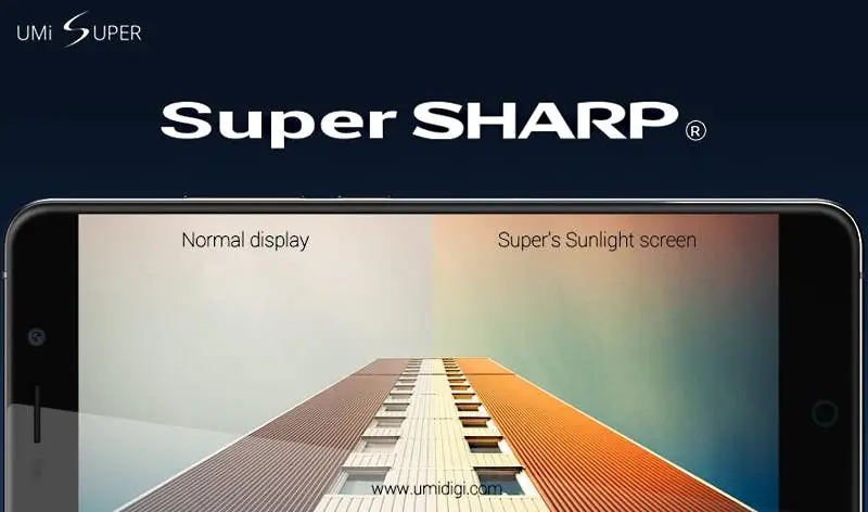 UMI Super reveals SHARP display with the Sunlight technology