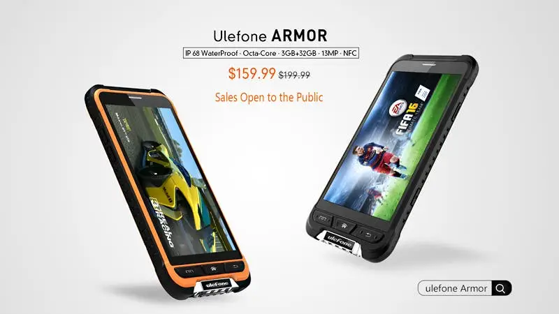 Rugged Ulefone Armor presales are now open for all authorized resellers