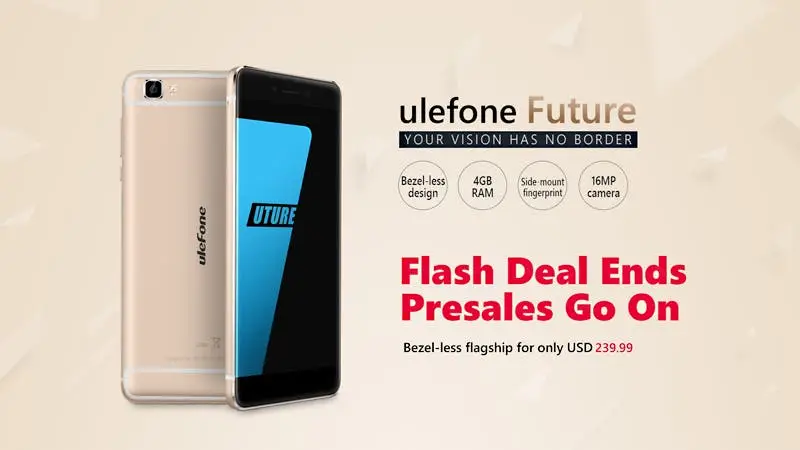 Ulefone Future sold 2000 pieces in mere seconds during the flash presale