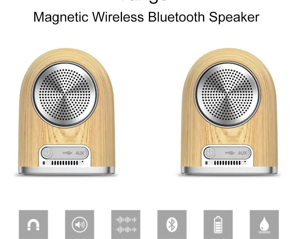 OVEVO Tango D10 Wireless Magnetic Speakers for $50.99 (with Coupon)