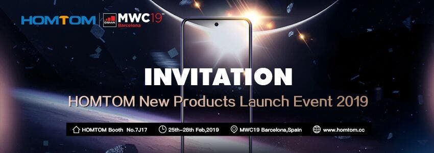 New teaser for HOMTOM new products MWC 2019 launch