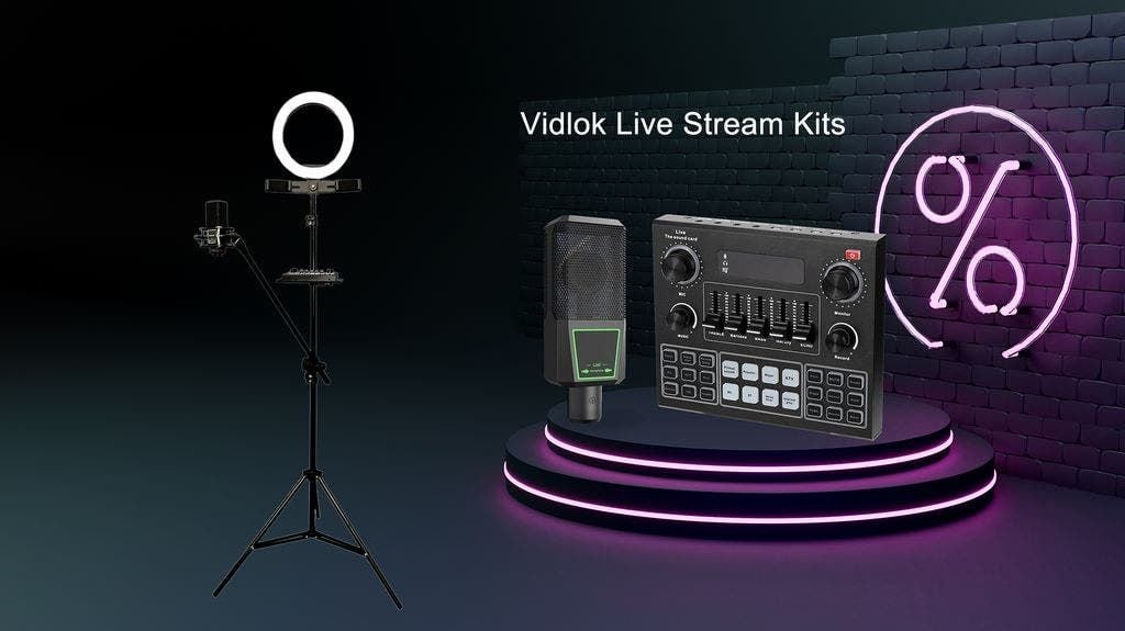 Start your online career with Vidlok Live Stream Kits