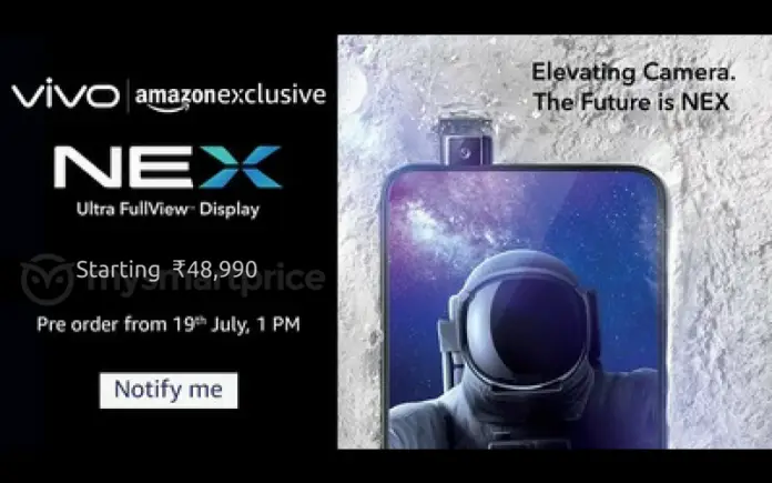 Vivo NEX To Arrive India For Rs.48,990 ($716) On July 19