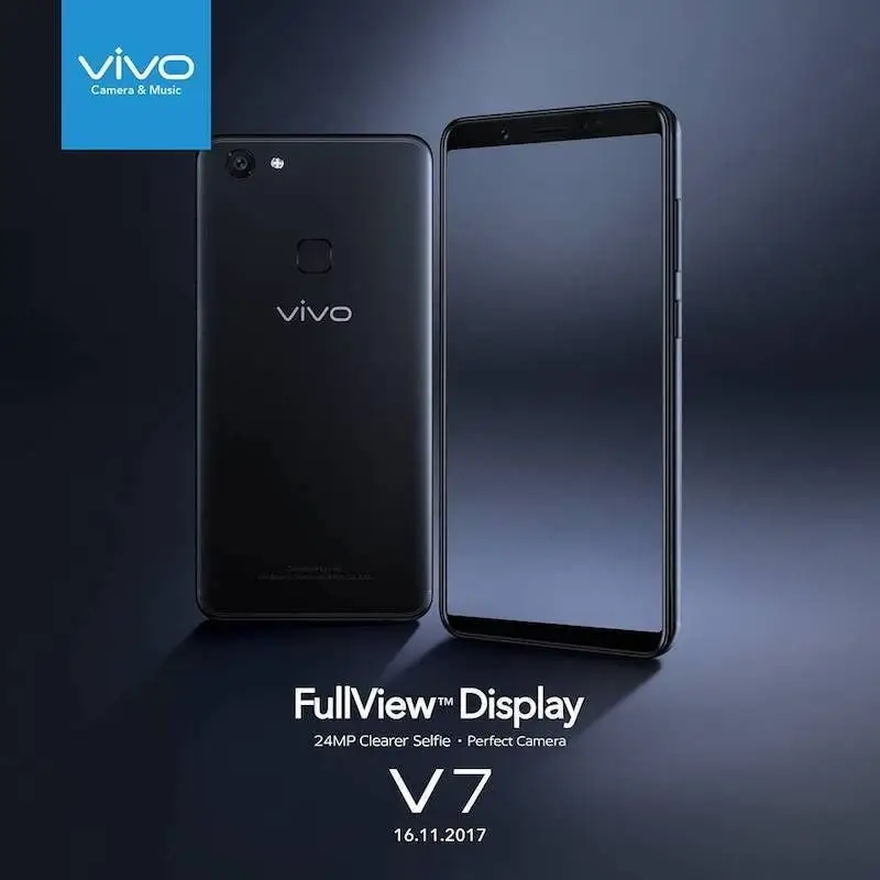 New Vivo's phone, aka Vivo V7, will be launched tomorrow on November 16