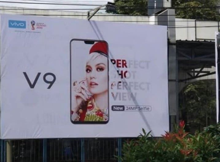 Vivo V9 appears on billboards in Indonesia