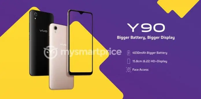 VIVO Y90 render surfaces ahead of  launch