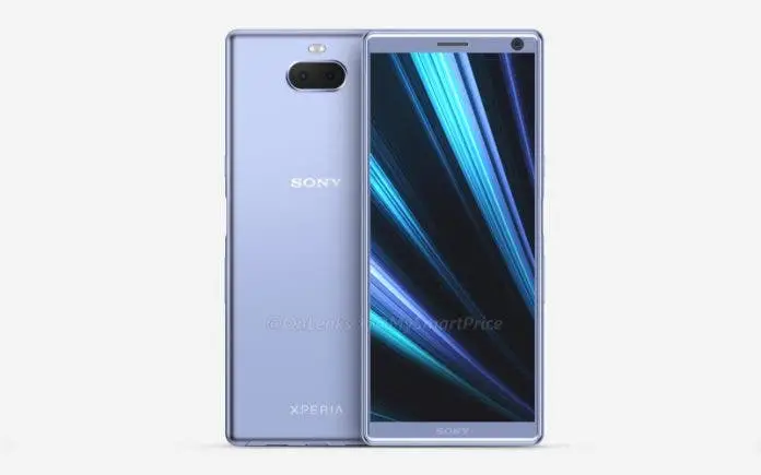 Sony Xperia XA3 Shows Up in Render with Two Cameras and 3.5mm Jack