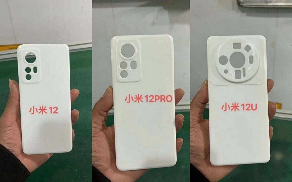 Cases showed the differences between Xiaomi 12, 12 Pro and 12 Ultra