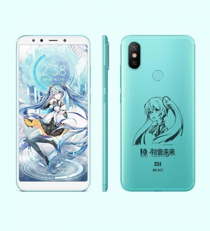 Xiaomi Mi 6X Hatsune Edition Exposure - 6+64GB For 2099 Yuan ($319)