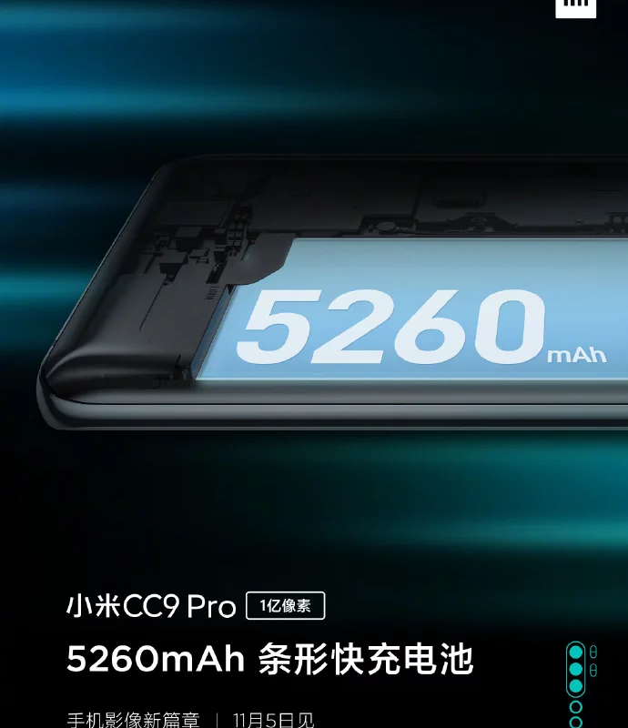 Xiaomi CC9 Pro confirmed to come with 5,260mAh battery, 30W fast charging