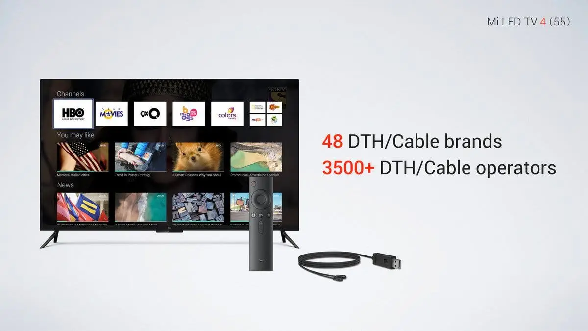 Xiaomi Mi LED TV 4 (55-Inch) Arrives India For Rs. 39,999 ($624)