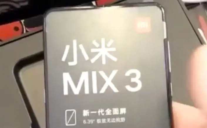 New video and image of Xiaomi Mi MIX 3 appear online