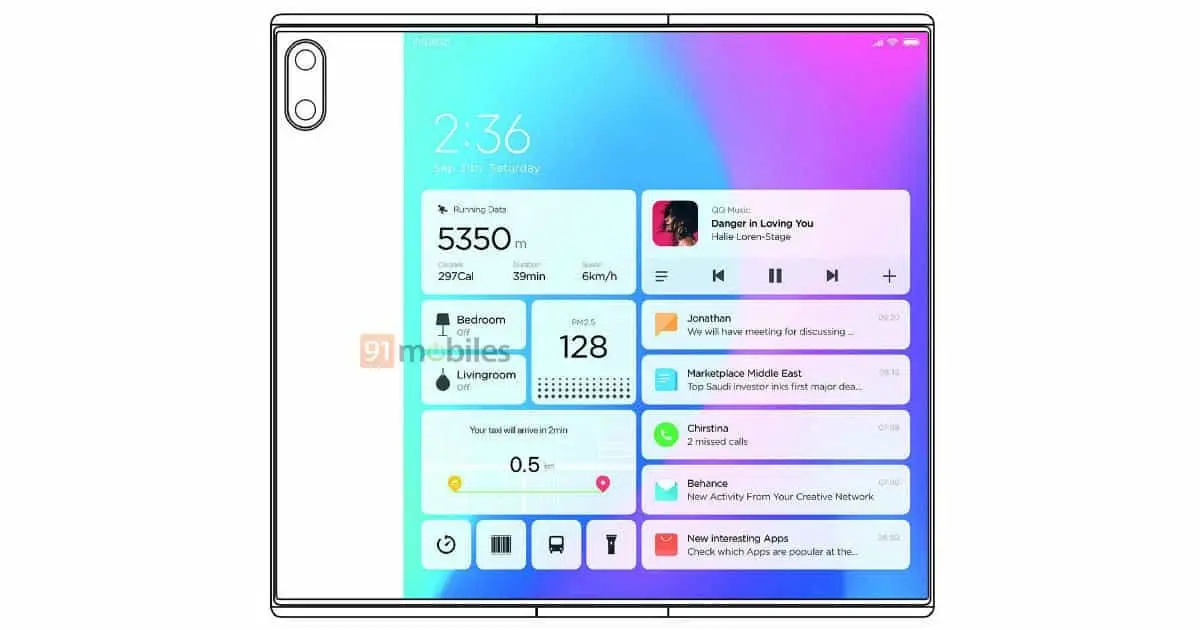 Xiaomi Mi MIX Alpha 2 patent: All round screen with a pop-up camera