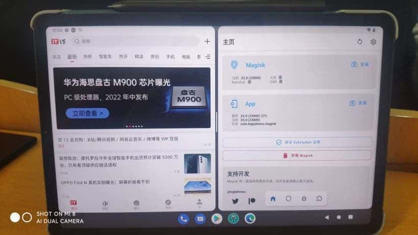 Xiaomi Mi Pad 5 successfully flashed into Android 12L GSI