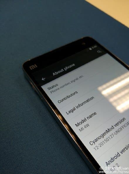 Xiaomi Mi4 Spotted Running Android Lollipop based CM12