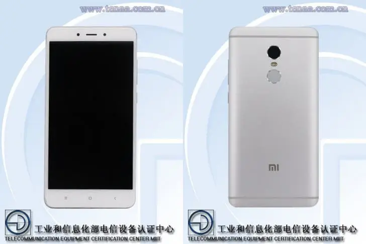 The Redmi Note 4X leaks out on TENAA