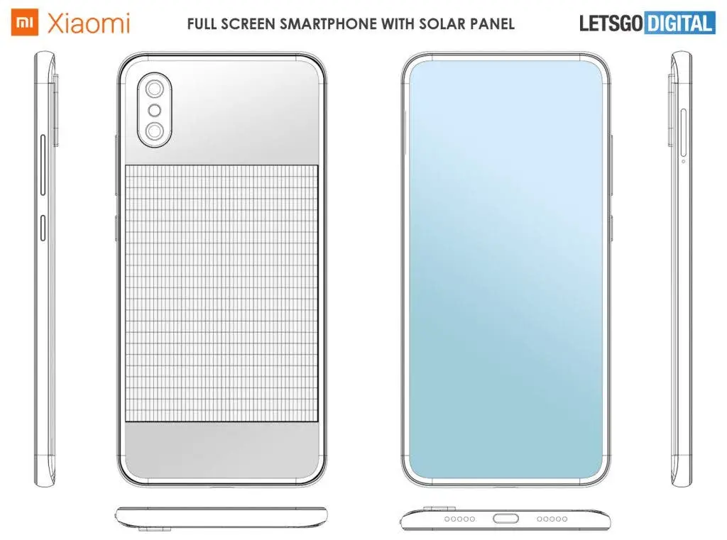 Xiaomi patents solar-panel equipped smartphone