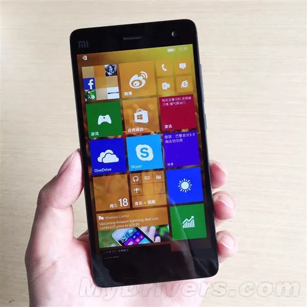 Real photos of the Xiaomi Mi4 running Windows