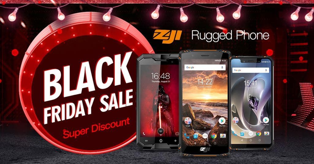 Rugged ZOJI smartphones discounted up to 36% for Black Friday